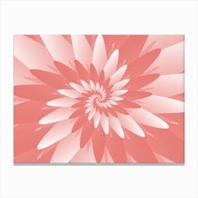 Flower Pattern Spiral 2 Canvas Print