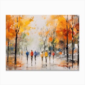 Autumn Walk Canvas Print