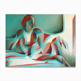 Anaglyphical Roundism 27 07 22 (2022) (4 3 Ratio) Canvas Print