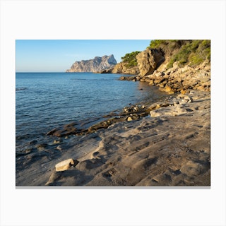 Early morning on the Mediterranean coast Canvas Print