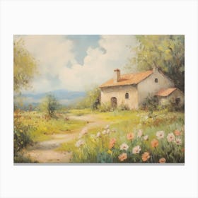 House In The Countryside Canvas Print