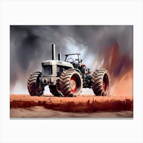 Tractor In The Field 1 Canvas Print