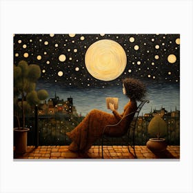 Enjoying The Night Canvas Print