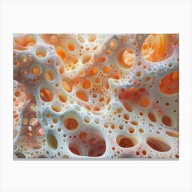 Voronoi Phantasies From The 3d Printer Canvas Print