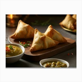 Samosas Canvas Print