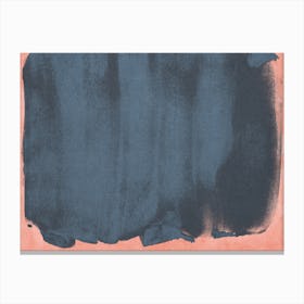 Minimal Abstract Blue Colorfield Painting 5 Canvas Print