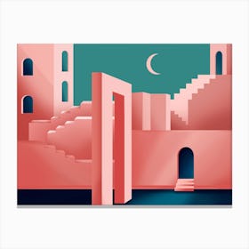 Moroccan Architecture Dreamscape Canvas Print