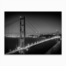 Evening Cityscape of Golden Gate Bridge Canvas Print