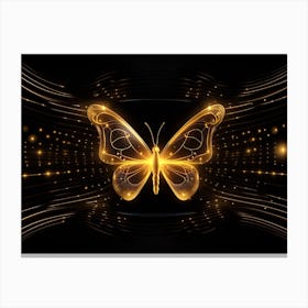 Golden Butterfly 10 Canvas Print