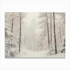 Winter Forest Canvas Print