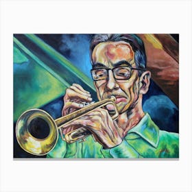 Jazz trumpeter 1 Canvas Print