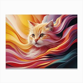 Orange Cat 3 Canvas Print