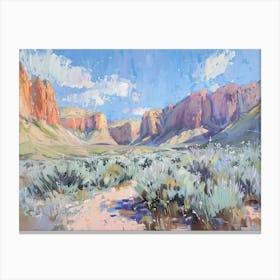 Western Landscapes Red Rock Canyon Nevada 3 Canvas Print