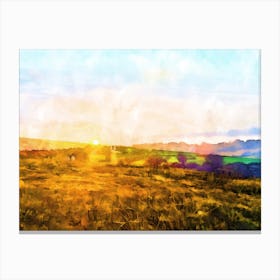 Dartmoor Sunset Canvas Print