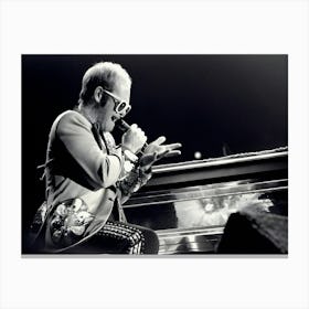 Elton John Live At Madison Square Garden Canvas Print