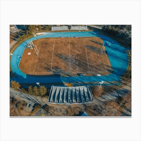 Stadium view from above San Donato Milanese, Italia, Milano Canvas Print