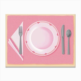 Table Setting Canvas Print