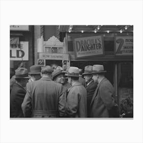 Untitled Photo, Possibly Related To Scene On 7th Avenue Near 38th Street, New York City By Russell Lee Canvas Print