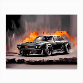 Devils Car Canvas Print