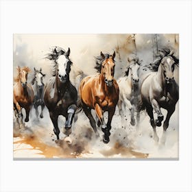 Equestrian Harmony Canvas Print