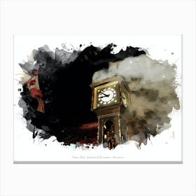 Steam Clock, Gastown & Chinatown, Vancouver Canvas Print