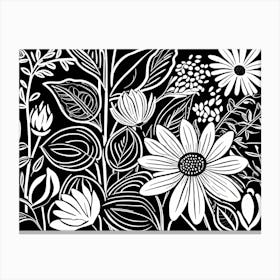 Lion cut inspired Black and white Garden plants & flowers art, Gardening art, Garden 209 Canvas Print