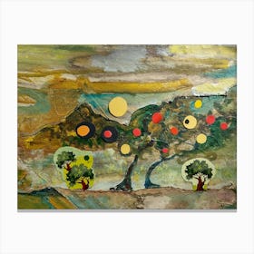 Contemporary Art, Hot Summer's Day Canvas Print