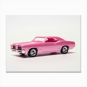 Toy Car 67 Pontiac Gto Pink Canvas Print