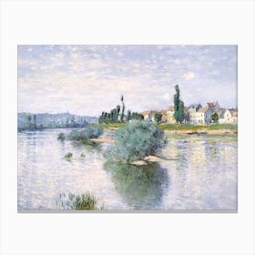 The Seine At Lavacourt (1880), Claude Monet Canvas Print