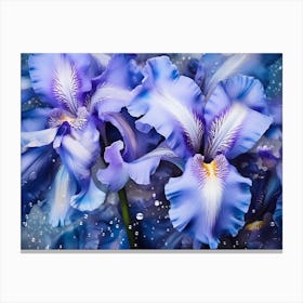 Blue Iris 7 Canvas Print