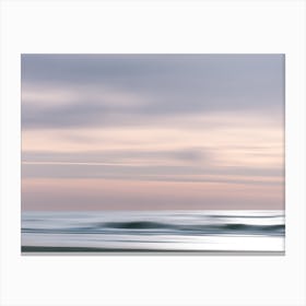 Sunset At The Beach | long exposure | Pastel | The Netherlands Canvas Print