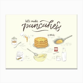 Let's Make Pancakes Canvas Print