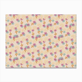 Daisy Pattern Canvas Print