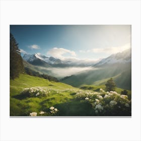 Swiss Alps Canvas Print