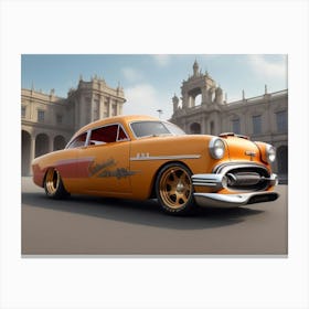 Custom Car In Butterscotch Trim Detail Canvas Print