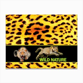 WILD NATURE - LEOPARD design collection Canvas Print