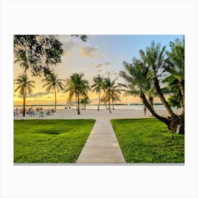 Sunset On Upper Matecumbe Key (Florida Keys Series) Canvas Print