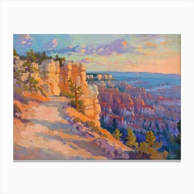 Western Sunset Landscapes Bryce Canyon Utah Canvas Print