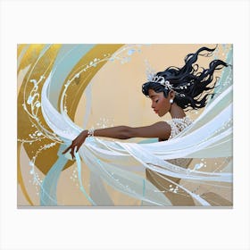 Princess And The Frog Canvas Print