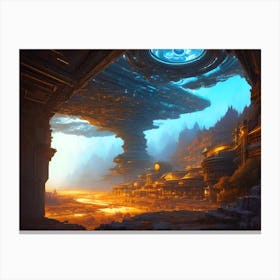 Futuristic City 11 Canvas Print