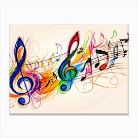 Music Notes 1 Canvas Print