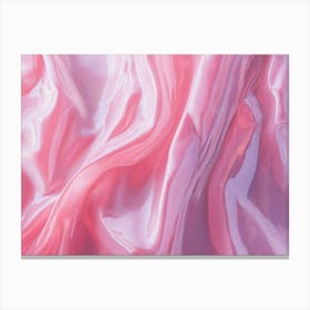 Pink Silk Background Canvas Print