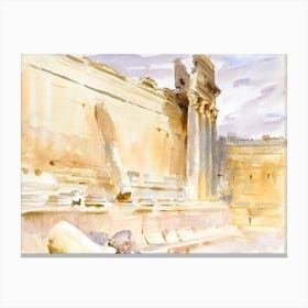 Temple Of Bacchus, Baalbek (1906), John Singer Sargent Canvas Print