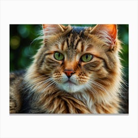 Portrait Of A Cat 2 Canvas Print