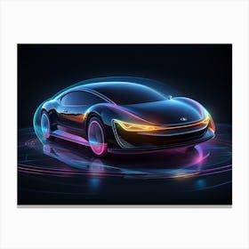 Futuristic Car 2 Canvas Print