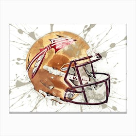 Florida State Seminoles NCAA Helmet Poster Canvas Print