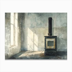 Stove In A Room 1 Canvas Print