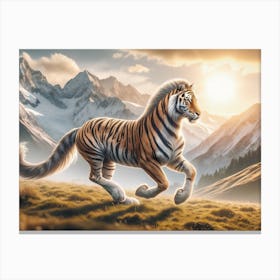 Tigorse Tiger-Horse Fantasy Canvas Print