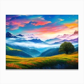 Landscape Painting 20 Canvas Print