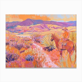 Cowboy Painting Death Valley California 3 Canvas Print